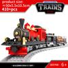 Set Treno Città Treno a Vapore Proiettile Veicolo Merci Stazione Ferroviaria Modello Blocchi da Costruzione Mattoni Binari Rotaia Senza Motore Kit Carrozza Giocattolo per Bambini