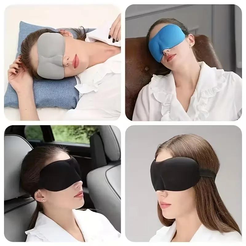 3D Sleep Mask Blindfold Sleeping Aid Soft Memory Foam Eye Mask for Sleeping and Travel Blockout Light Slaapmasker Eye Cover