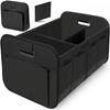 New Collapsible 600D Oxford Car Trunk Organizer with Reinforced Handles & Multi-Compartments. Fits All Cars, SUVs, Vans.