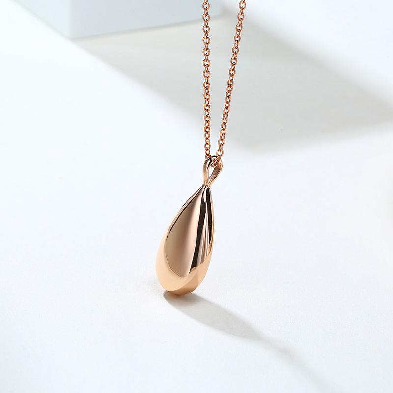 

Vnox Класичний кулон-крапля для жінок Безкоштовна персоналізована елегантна жіноча підвіска Відкривна урна для кремації Пам ятна ювелірна прикраса