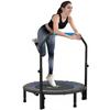 40 Foldable Mini Fitness Trampoline With Adjustable Foam Handle Blue