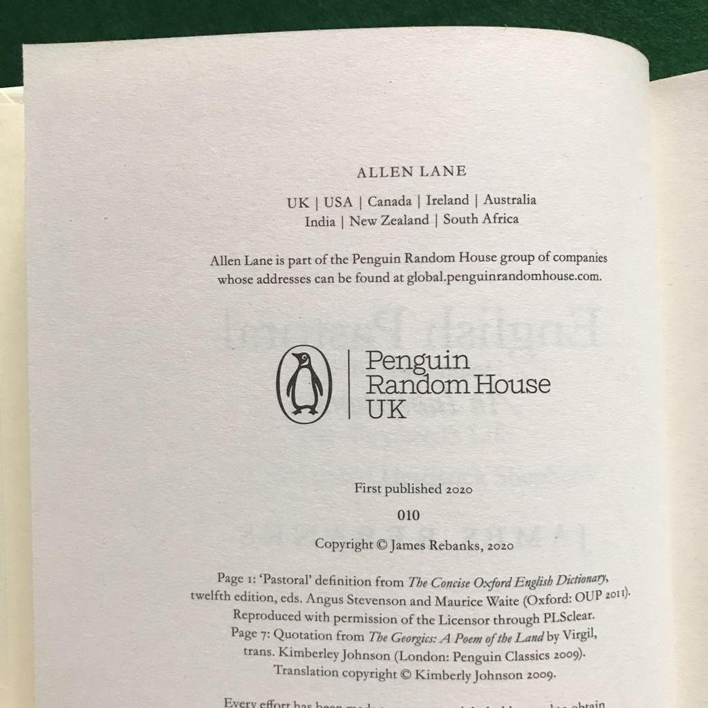 [USED] English Pastoral: An Inheritance