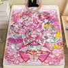 1PC Pretty Cure Print Flannel Blanket, High Quality Comfortable for All Seasons, Home Decor, Warmth and Comfort, Perfect for Christmas Gifts