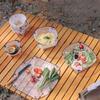 Outdoor Camping Tableware Folding Bowl Plate Cup Filter Chopping Board Portable Picnics Flatware for Outdoor Cooking