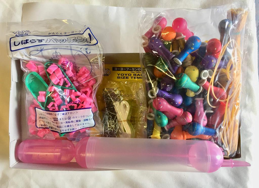 Suzuki Latex Easy Metal 100 Pieces Yo-Yo Set, Crystal,