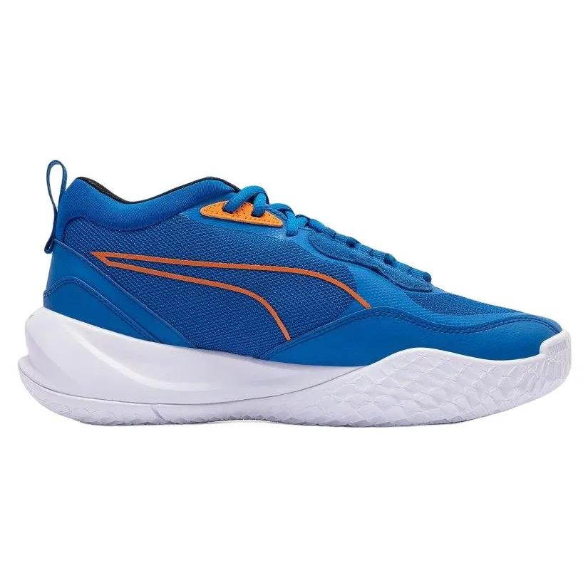 Puma Playmaker Pro 'Knicks' (Unisex) Royal / Vibrant Orange Basketball Shoes 377572 09