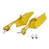 1 Pair of 10mm 8mm Universal Motorcycle Scooter Aluminum Alloy Side Rear View Mirrors Gold