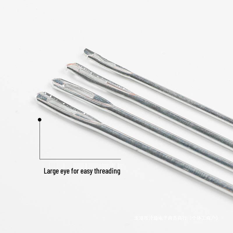 Large Burlap Knitting Bag with Thickened Needle and Snakeskin Pattern