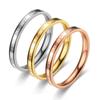 Minimalist Titanium Steel English Letter Ring for Women - Non-Fading, Light Luxury, Perfect for Couples