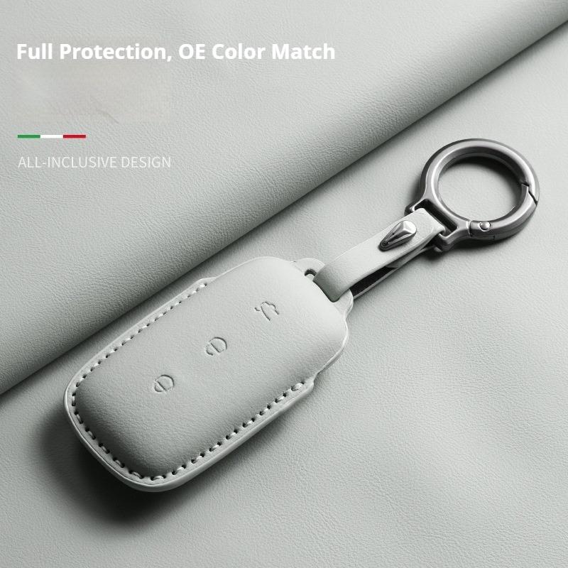 For Geely Galaxy L7 E5 L6 Max E8 Car Key Cover Original Car Color Smart Key Holder Leather Protector High Quality Accessories
