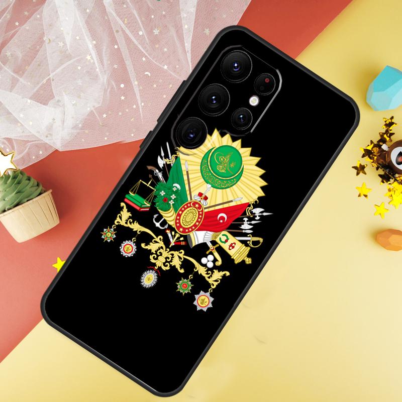 Ottoman Empire Coat Of Arms Phone Case For Samsung Galaxy S25 S26 Ultra S21 S20 S22 S23 Ultra S10 Plus S24 FE Cover Coque