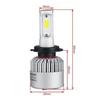 2PCS H7 LED Headlight Bulbs Lamps Dimmed Xenon Halogen Super Bright 80W 8000LM