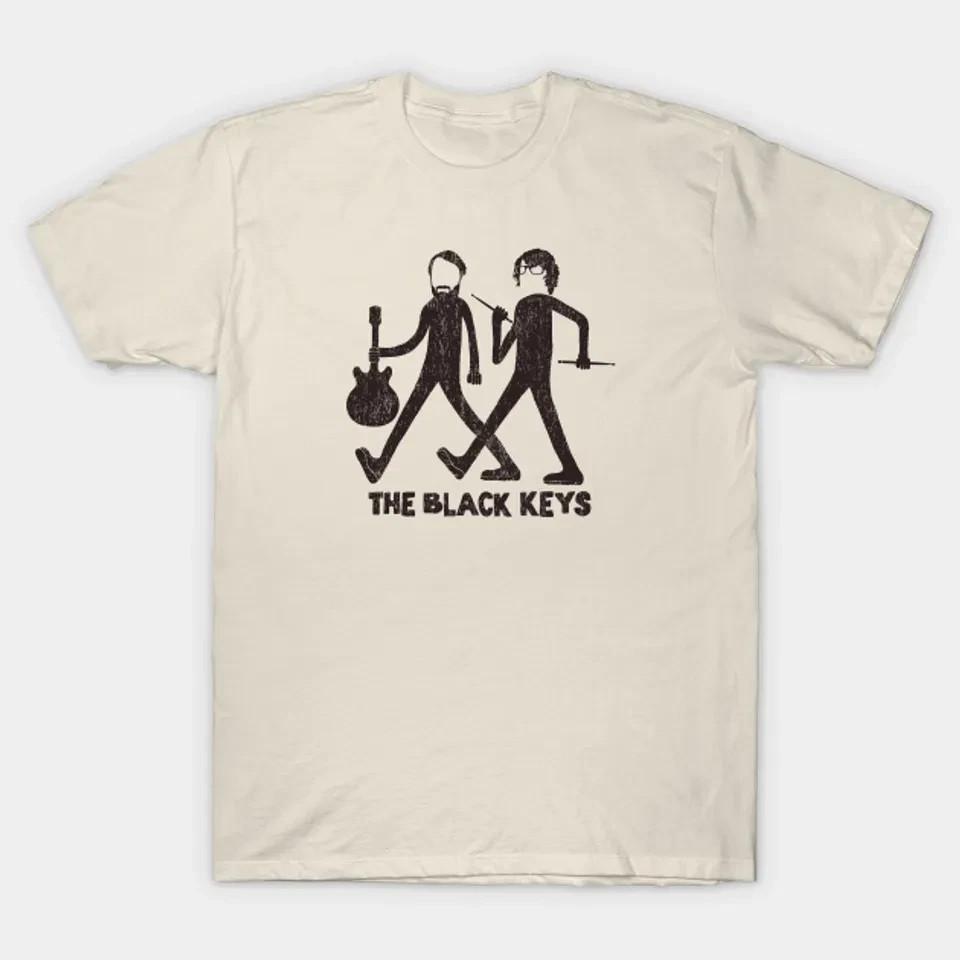 Hot Rare The Black Keys Band Member Shirt Gift Funny White S-4XL XXXL