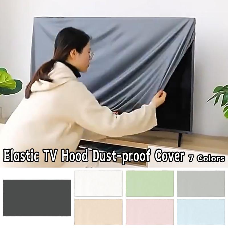 Kryt na LCD televizi proti prachu Jednobarevný Elastický Dekorativní Potah na Televizi Univerzální Pro 32/42/46/55/69/76/85 Palcové Televizory