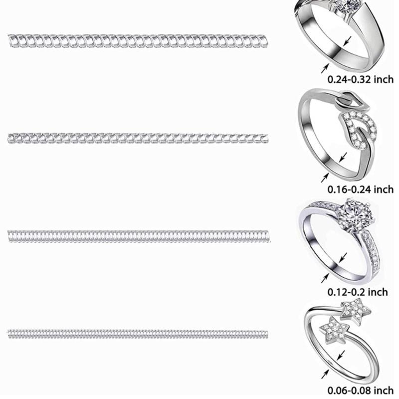 Comfortable Invisible Comfort Fit Silicone Ring Size Adjusters For Loose Jewelry Easy Installation Solution