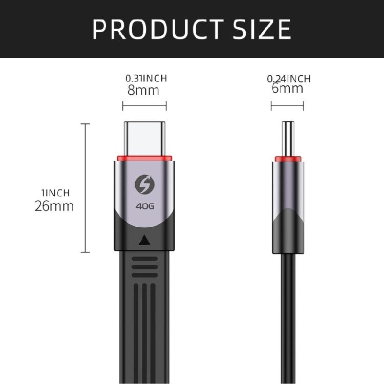 40Gbps Type-C To USB C Cable 15CM Type C To C Male PD240W Fast Charging Cord Specially for Game Tablets Phones