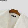 Autumn Men Incerun Winter Long Sleeve Furry Casual Loose Jackets Cropped Coats