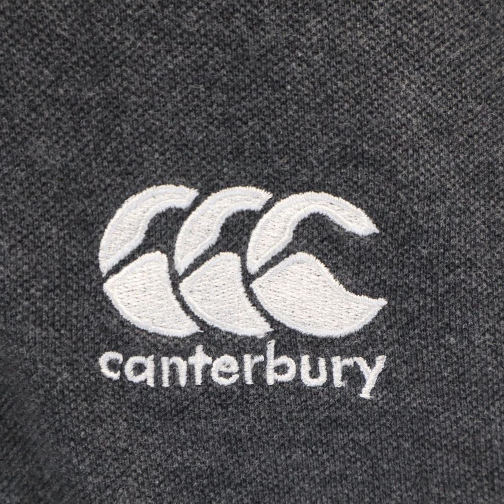 CANTERBURY OF NEW ZEALAND Kurzarm Poloshirt M grau Rehbraun Herren Gebraucht
