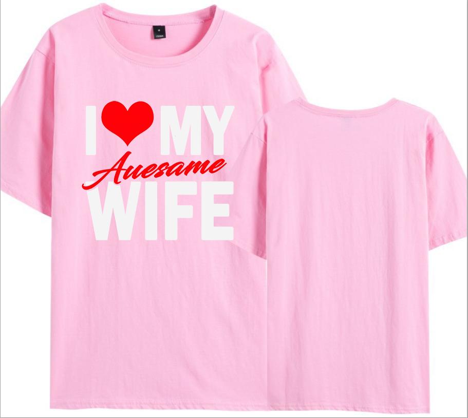 I Love My Awesome Wife Husband T Shirts Honeymoon Couple Outfits Dating Couples Anniversary Gifts Unisex Women Oversized Tops Tee