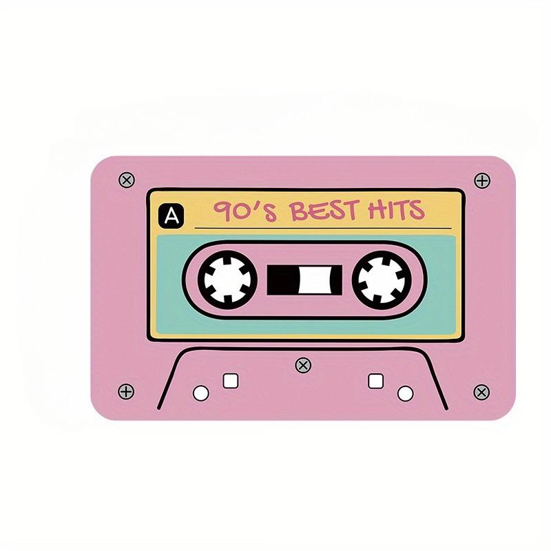 1pc Retro Cassette Tape Doormat Non-Slip Polyester Mat, for Entryway, Kitchen, Home Decor, Entryway Mat | Playful Interior Mat