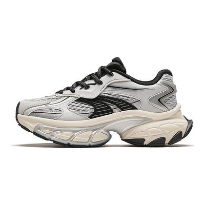 Star And Moon Comfortable Versatile Shock Absorbing Non-Slip Wear-Resistant Low-Top Dad Shoes Women Sneaker Gray Silver Black 922418880-1