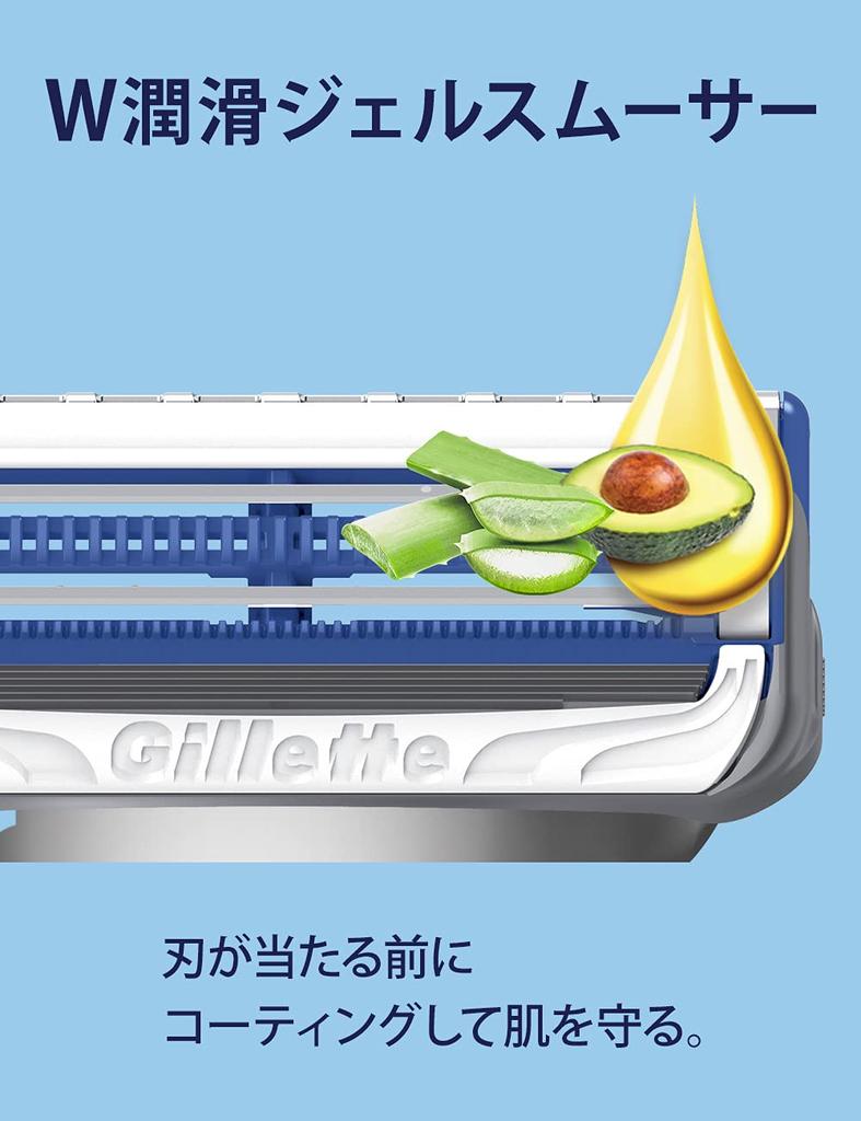 Gillette Razor with 3 Replacement for Sensitive Skin Men's SkinGuard, Blades,