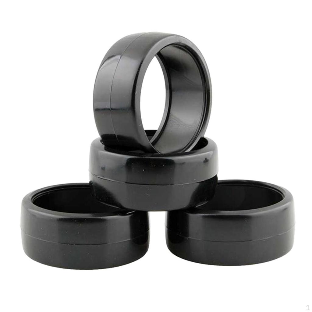 4 Pieces 1/10 Wheel Tires Shockproof Lightweight Universal for HPI TT02
