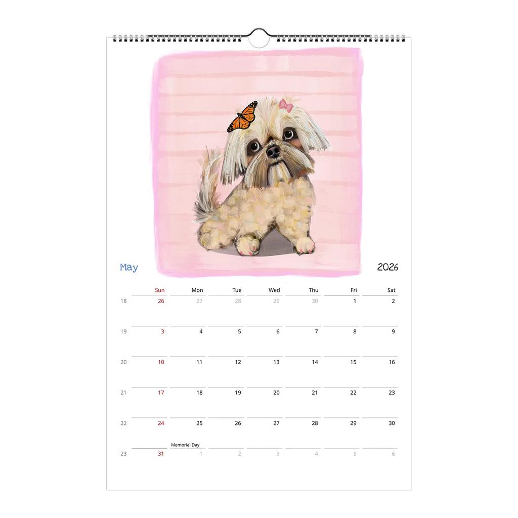A Fun Calendar Featuring Dog Illustrations, It Makes The Perfect Gift For A Colleague Or Close Friend.