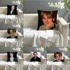 L-Leo DiCaprio Vibe Look Kissenbezug Leinenkissenbezug Sofa Heimdeko Kissenbezug Kissenhülle