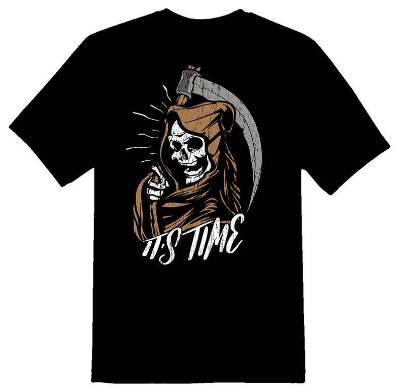 Its time grim reaper black tee 140