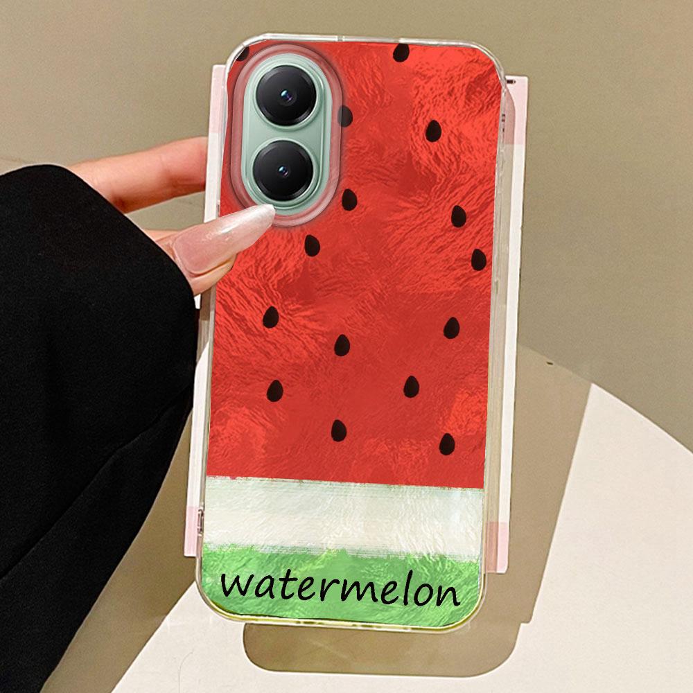 

Чехол для телефона с текстурой ледника из арбуза и вишни для Xiaomi Poco X5 X7 M6 Pro X6 X3 Pro NFC C75 C71 C65 C61 M5S Защитная крышка poco X7 Pro белый