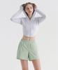 Sculp Pig Swl25005-05 Two-In-One Half Leggings Sage Mint