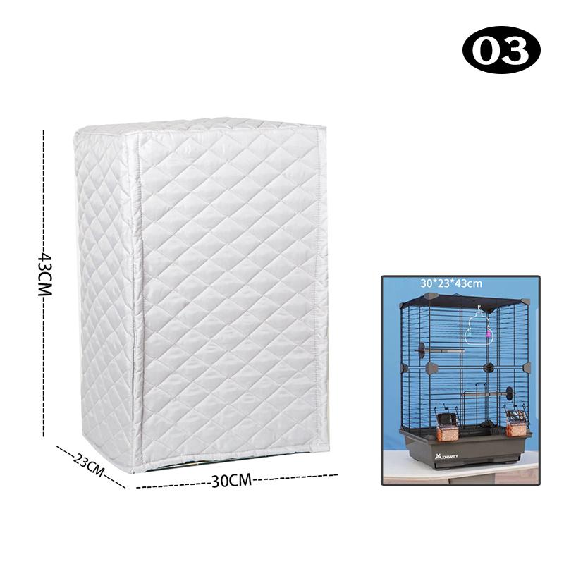 Зимовий теплий чохол для клітки для птахів Бавовняний стьобаний чохол для клітки Навіс із захистом від дощу Аксесуари для клітки для папуг