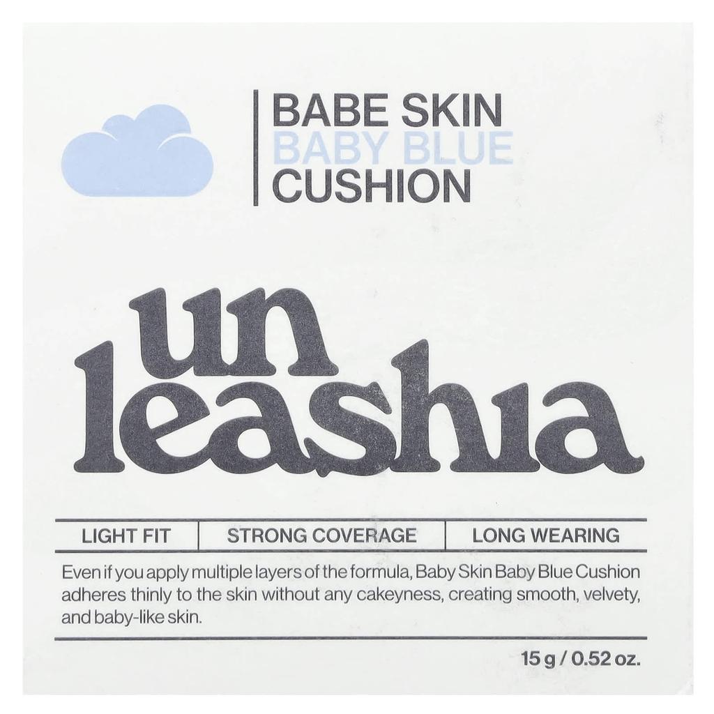 Babe Skin, Baby Blue Cushion, Spf40/Pa++, 18N Pure, 0.52 Oz (15 G)