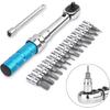 COTOUXKER Bike Torque Wrench Set, 1/4 Inch Drive Torque Wrench 2 To 14 Nm Bicycle Tool Kit for MTB Mountain Road Bikes with Allen Key, Torx Sockets,