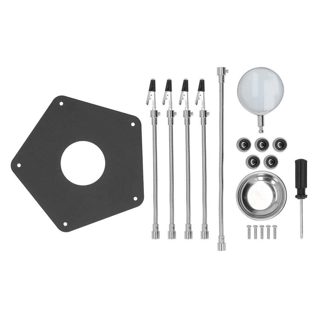 Soldering Holder High Light Transmittance Universal Arm PCB 3 Times Magnification HD Soldering
