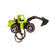 Mini Engineering Cars Charm Keychain Pull Back Cartoon Toy Car Keychain Pendant Anti-Detachable Hook Decompression Tool