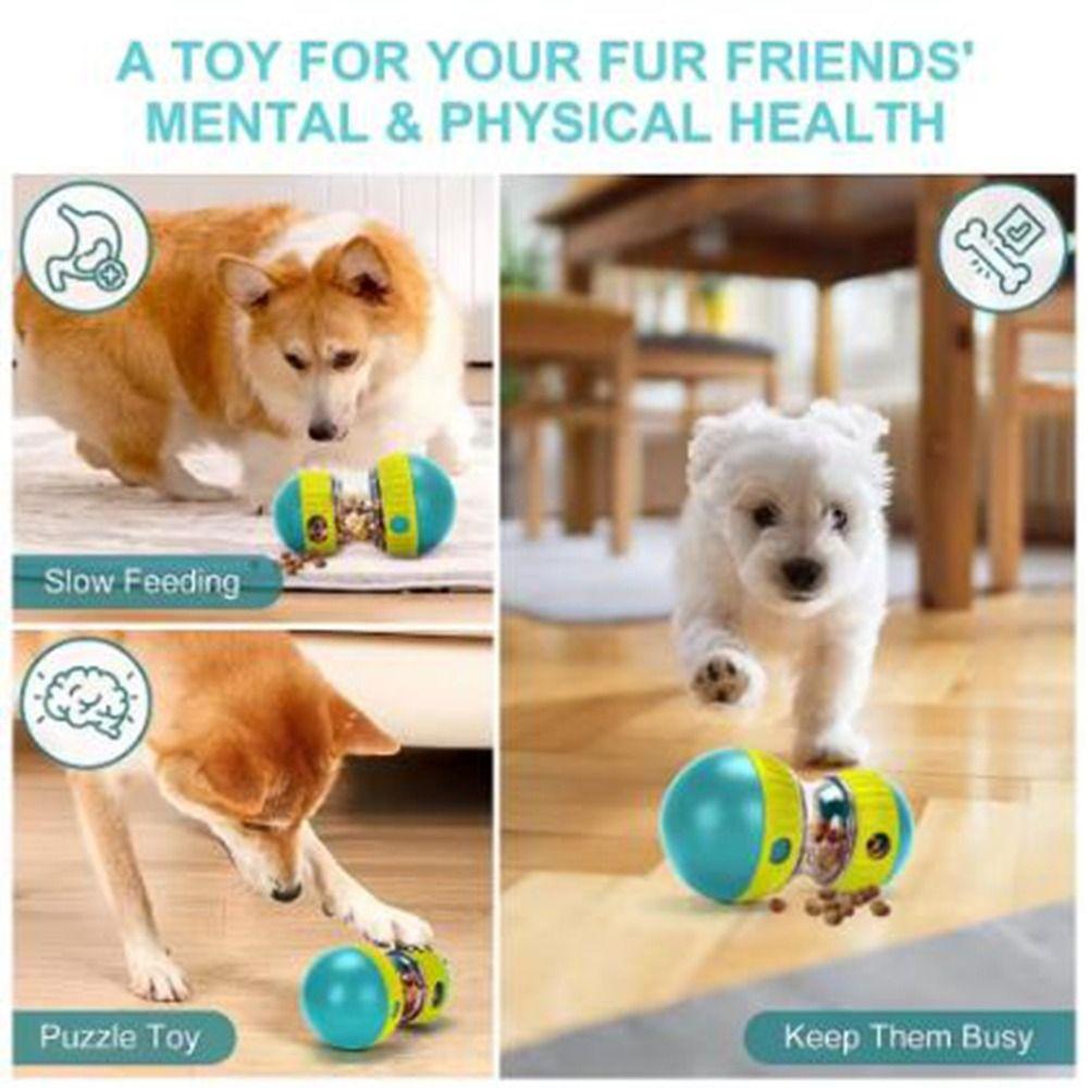 Interactive Dog Treat Leaking Toy Bite-resistant Pet Food Dispenser Dog Slow Feeder Ball  Home