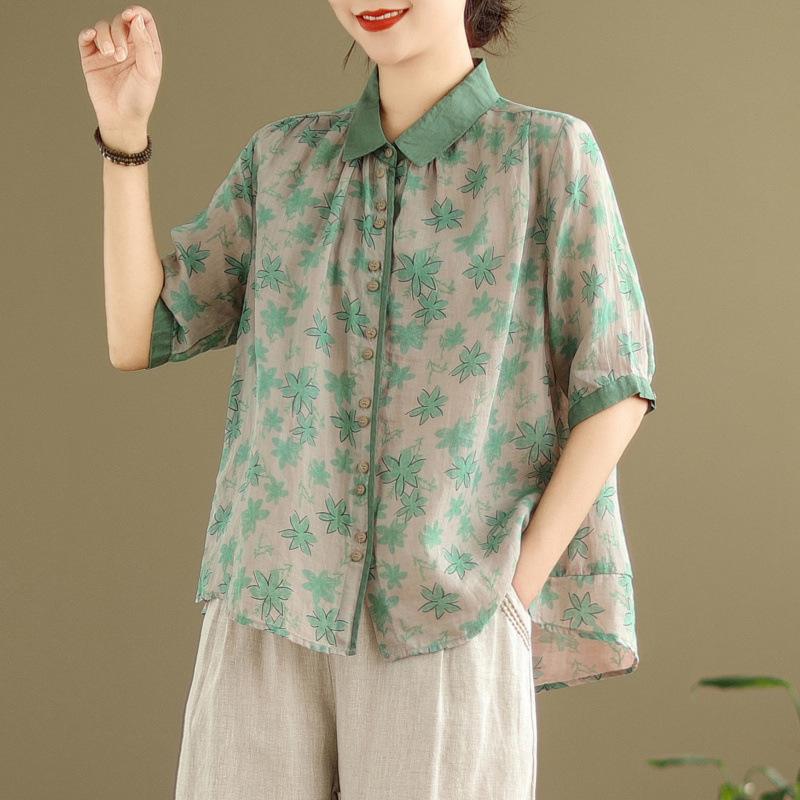 

2025 Korean Retro Plus Size Artistic Two-Piece Cotton Linen Summer Set for Women Medium