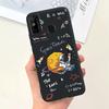 For Tecno Spark 6 Go Case KE5j KE5k Cute Astronaut Cat Night View Cover Liquid Silicone Phone Cases For Spark 6GO Bumper Fundas
