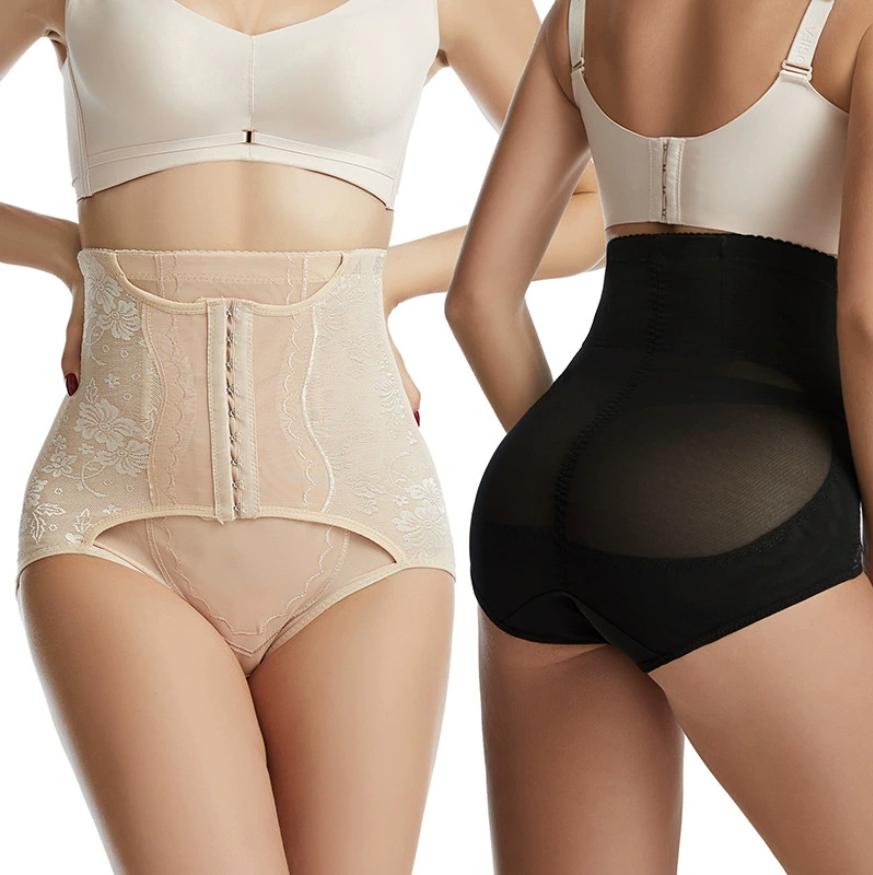 Women High Waist Firm Control Postpartum Body Shaper But-lift Slimming Seamless Breathable Eco-Friendly Panty