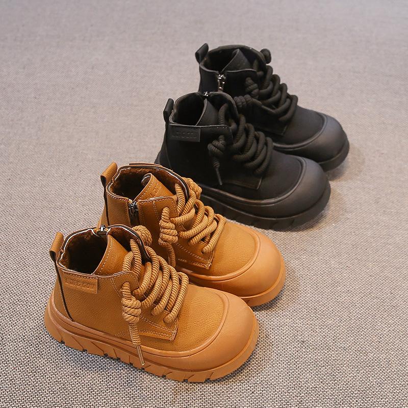 New Autumn and Winter Fashion British Style Retro Boys and Girls Stylish Martin Boots