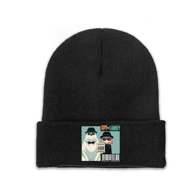 SPY x FAMILY Anya Heh Pletené čepice pro ženy Unisex čepice Zimní čepice Polyester Teplá melounová čepice