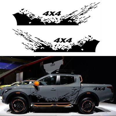 2 uds Auto cuerpo Splash calcomanía 4X4 Off Road gráficos pegatinas de vinilo Decoración