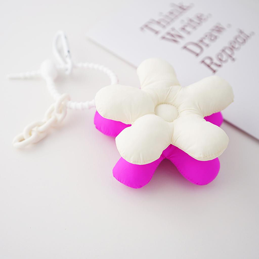 Color Matching Flower Keyring Car Keychain Personalized Bag Pendant Couple Gift