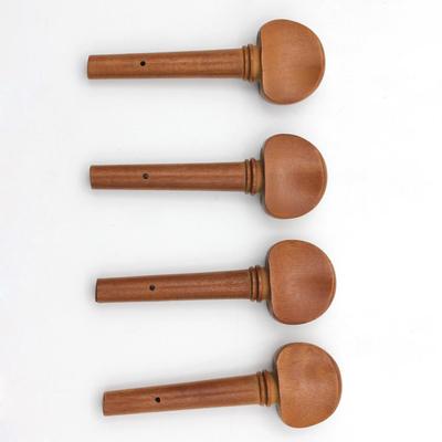 Set di 4 piroli per violino 4/4 in legno di giuggiola, ricambi in legno per violino 4/4