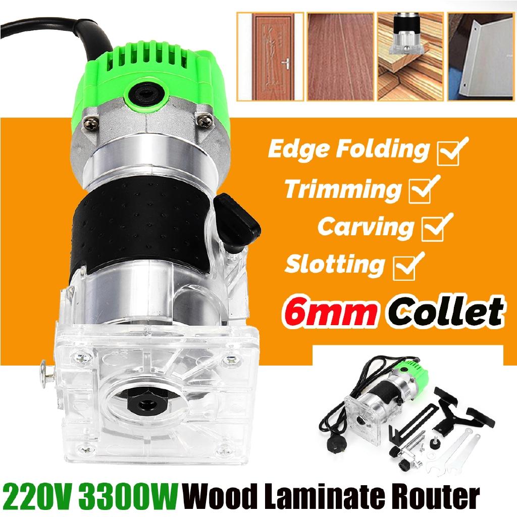 

3300 Вт Деревообрабатывающий долбежный торцовочный станок, фрезерный станок по дереву, 30000 об/мин, электрический триммер по дереву, фрезерный гравировальный инструмент