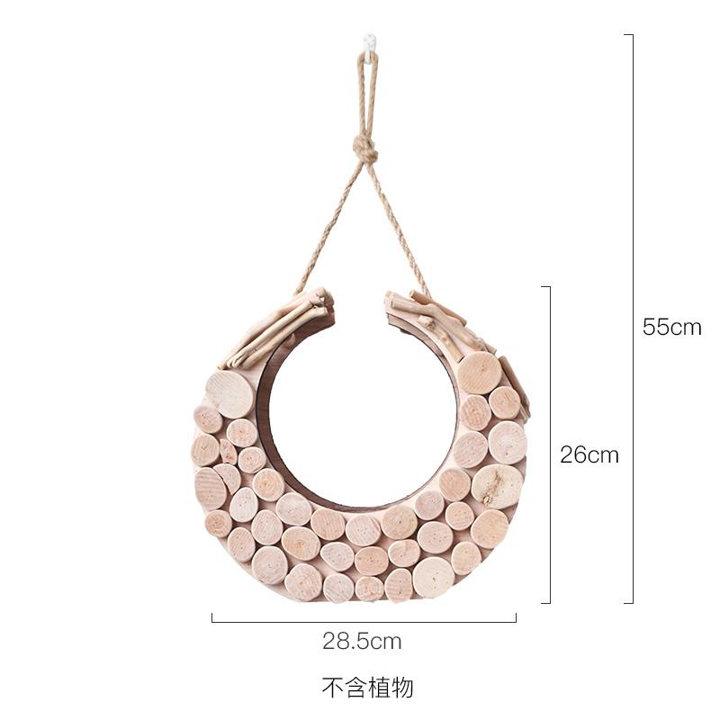 

Ручная работа, настенная ваза из массива дерева, декоративная для ресторана, на фоне стены, декоративные поделки для гостиной, гидропонная ваза