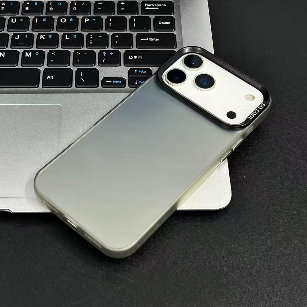 Matte Frosted AG Glass Phone Case for iPhone 16 Pro Max, Shockproof Anti-Fingerprint Slim Cover