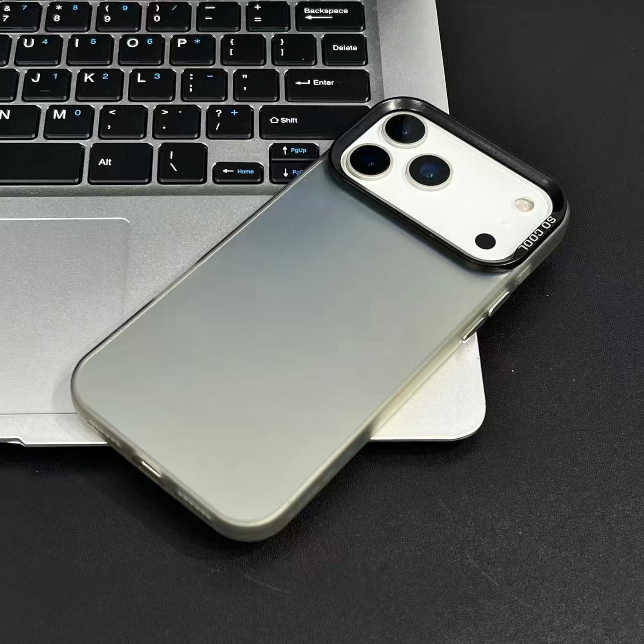 Matte Frosted AG Glass Phone Case for iPhone 16 Pro Max, Shockproof Anti-Fingerprint Slim Cover iPhone 17